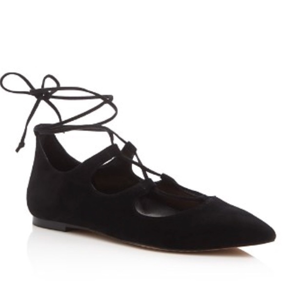 Vince Camuto 'Emmari' Pointy Toe Ghillie Flat - Picture 1 of 6